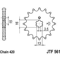 Kettenrad JT JTF561,16 von Jt