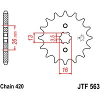 Kettenrad JT JTF563,17 von Jt