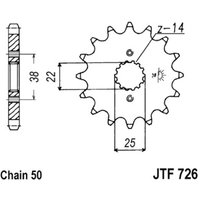 Kettenrad JT JTF726,15 von Jt