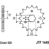 Kettenrad JT JTF1445,14 von Jt