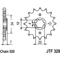 Kettenrad JT JTF329,15 von Jt