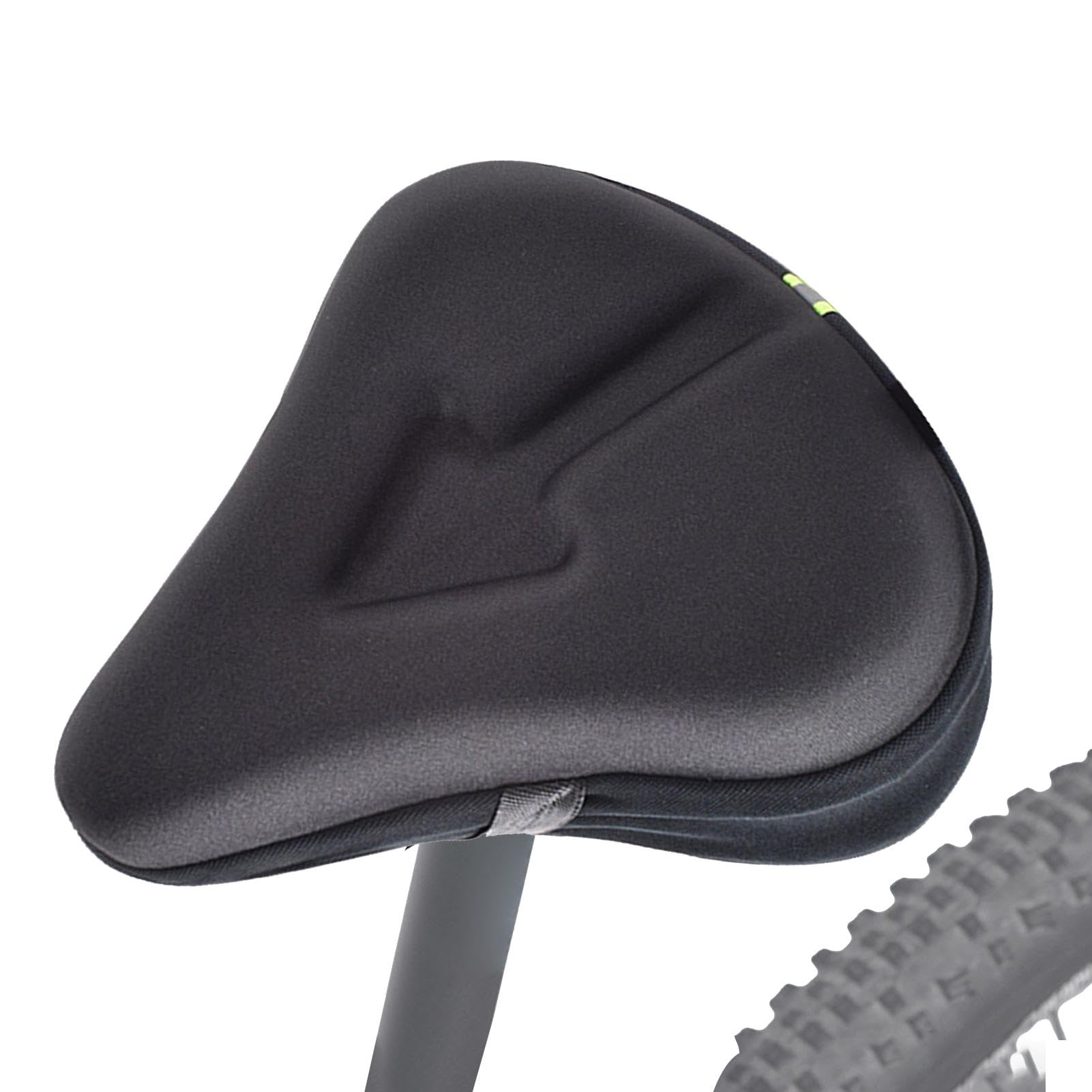 Jubepk Atmungsaktiver Sitzbezug, bequemer Motorradsitz, Powersport-Sitzpolster, verbesserter Reitbezug mit 3D-Anti-Rutsch-Design, um sicherzustellen, dass Sie während Ihrer Fahrt sicher an Ort und von Jubepk