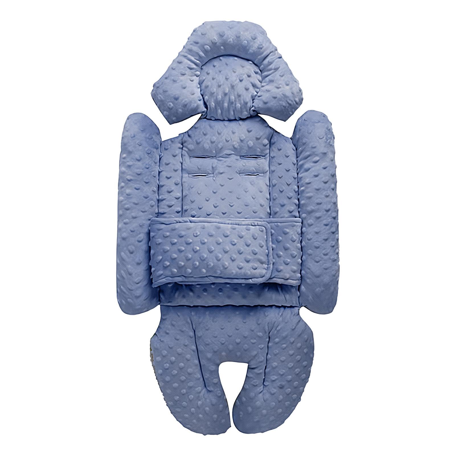 Jubepk Baby-Kopfstütze für Autositz, Autositz-Kopfstütze für Kinder, weicher Baby-Kopfstützeneinsatz, ergonomisches Baby-Kopfstützkissen, 84 x 33 cm, gepolsterte Baby-Kopfstütze für Kinderwagen von Jubepk