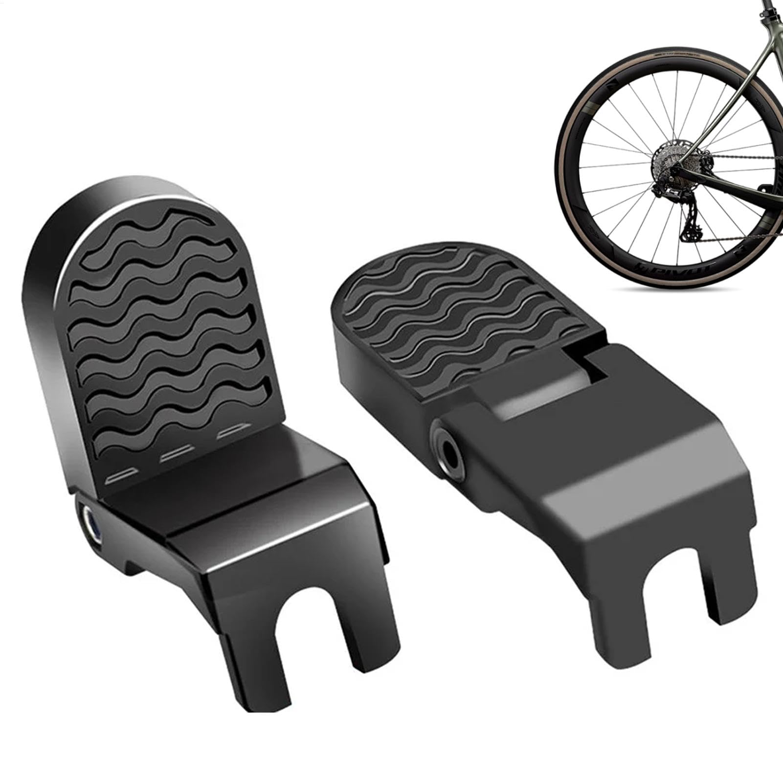 Jubepk Motorcycle Rear Pedals, 1 Pair E- Folding Footrest Replacements, Rear Feet Pedals, Riding Accessories for Men and Cycling Enthusiasts Cyclist Footrest Replacement von Jubepk