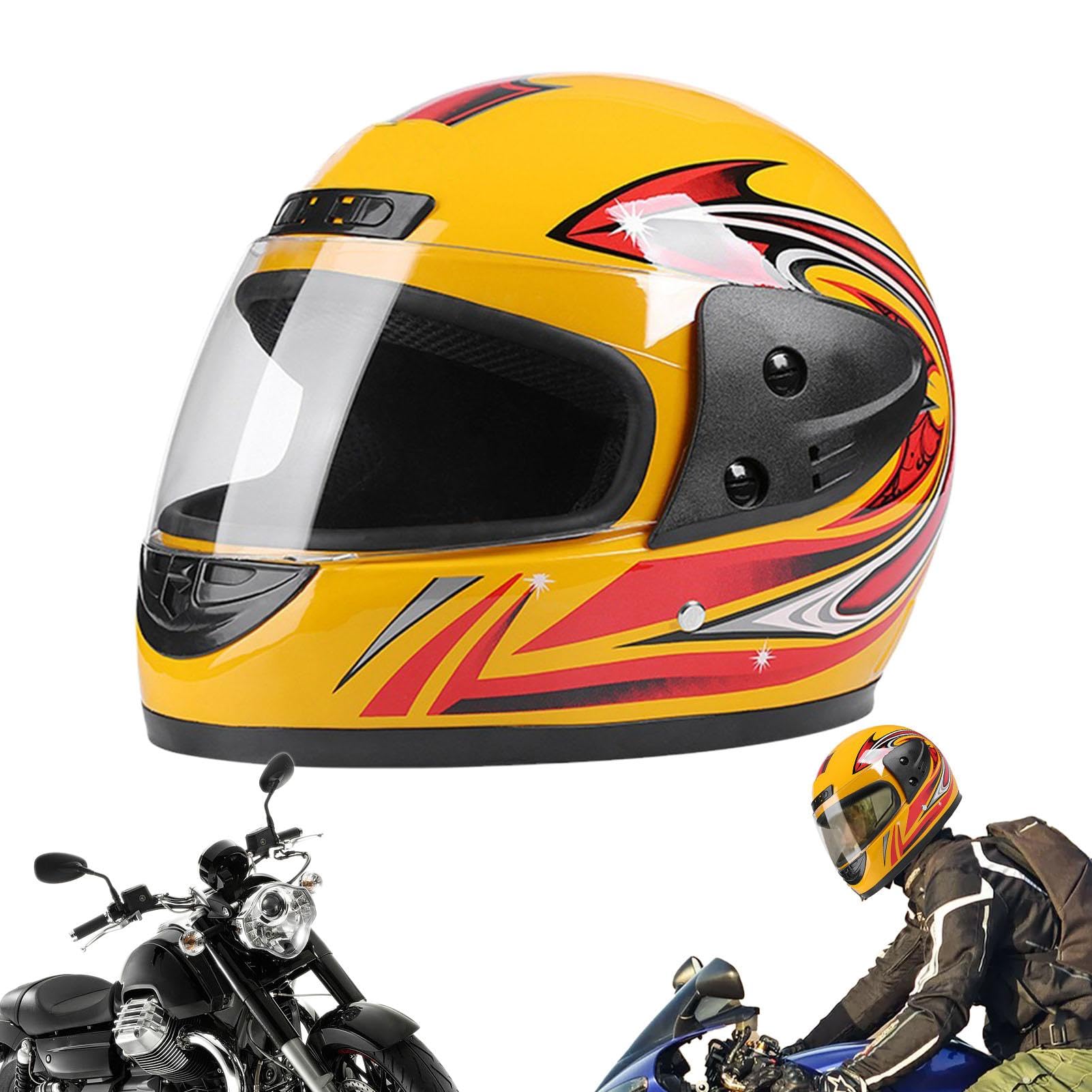 Motorradhelme | Integralhelme | Motorradhelme für Geschwindigkeit | Motorradhelme mit Designkomfort und Schutz für Erwachsene beim Motorradfahren von Jubepk