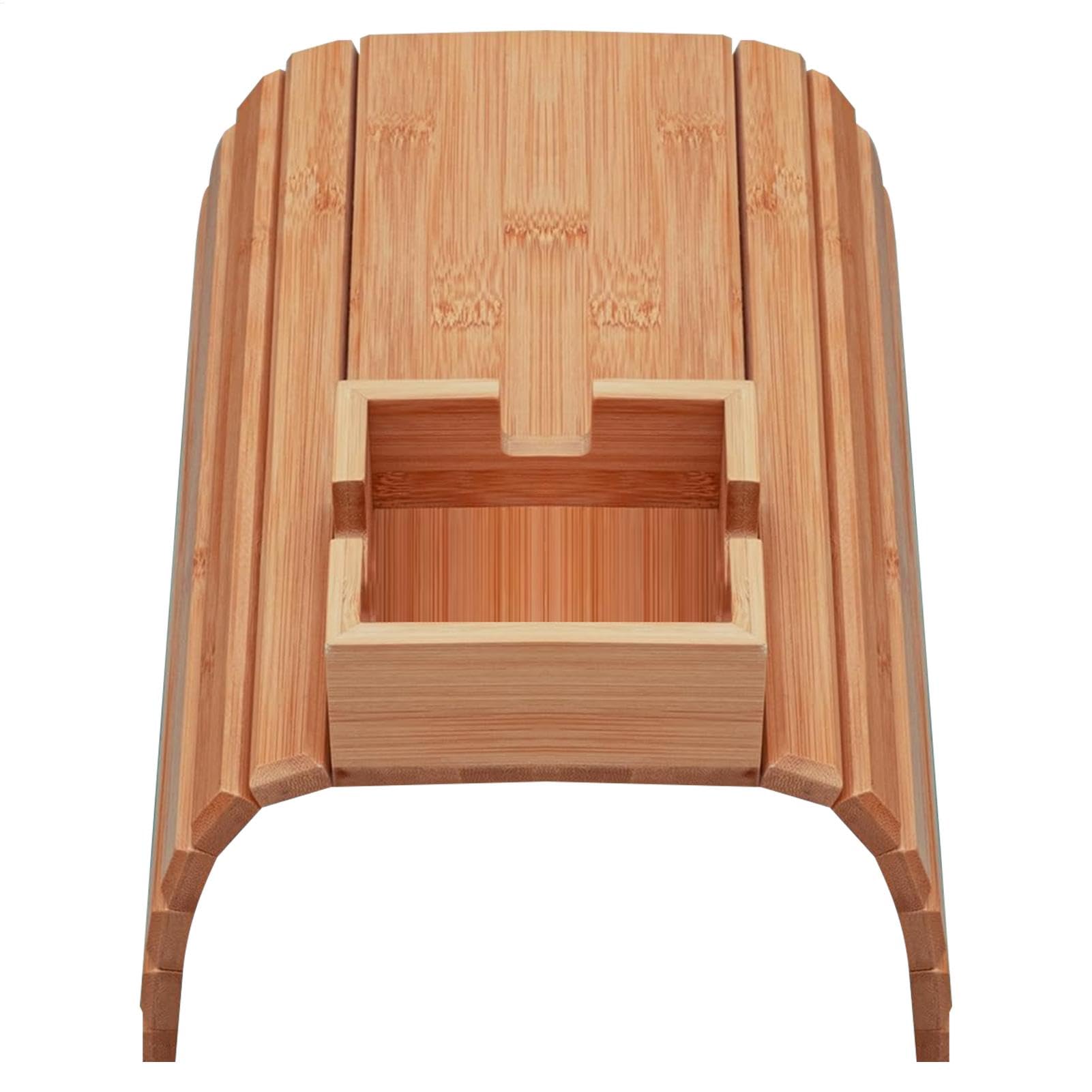 Sofa-Halter aus Holz, Organizer für Getränke, Material (Holz), Mehrzweck-Organizer, Premium-Holzkonstruktion, Couch-Beistelltisch für Getränke, Braun von Jubepk