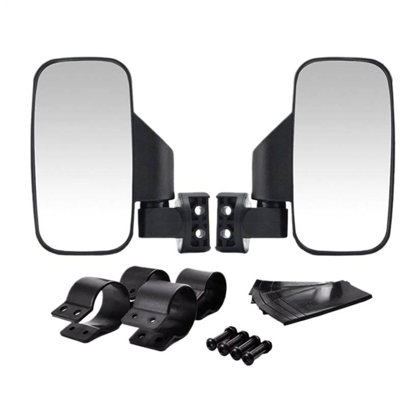 UTV Rear Mirrors, Side By Side Mirrors, Tempered Glass Mirrors, Multi Clamp, Shatter-proof Tempered Glass UTV With Multi-clamps For Side By Sides Vehicles And Rearview Setups von Jubepk