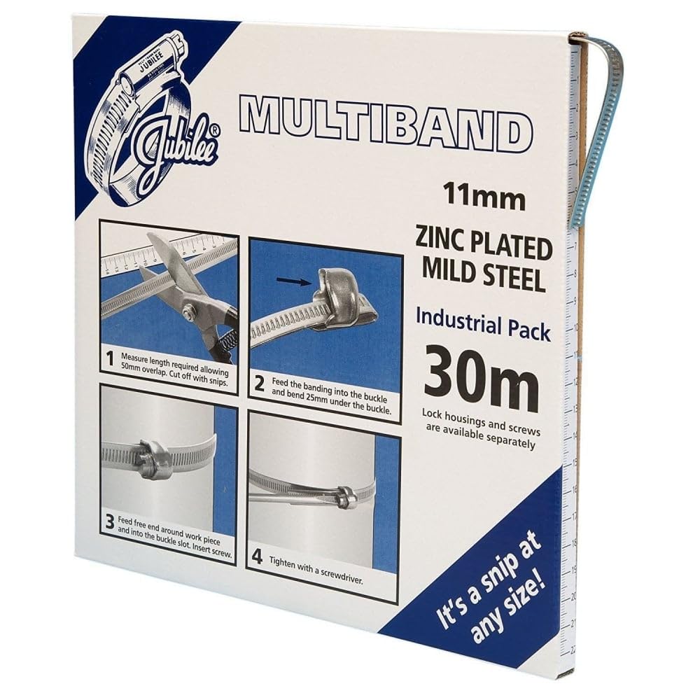 Jubilee MB1702 Multiband Endlosband, Baustahl, 30 m, 11 mm von TimCo