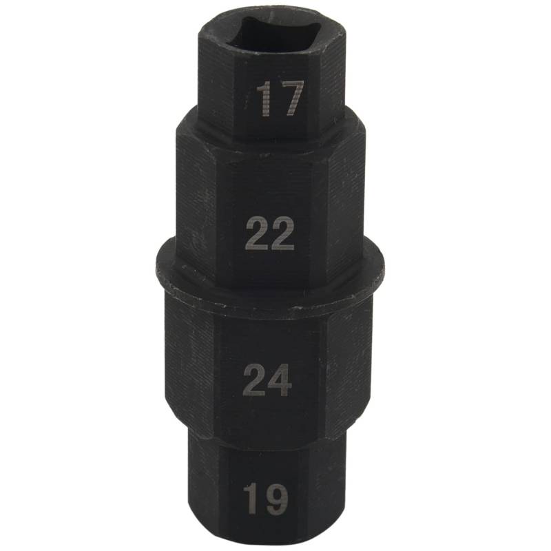 Jufjsfy Sechskant Motorrad Werkzeug 17 mm, 19 mm, 22 mm, 24 mm – Adapter für Radnabe für Radnabe 3/8 von Jufjsfy