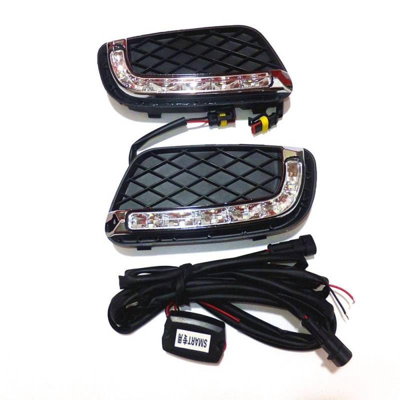 July King LED Tagfahrlicht DRL-S-Fortwo-2008 für Fortwo 2008-2011, 6000 K LED Front Bumper DRL von July King