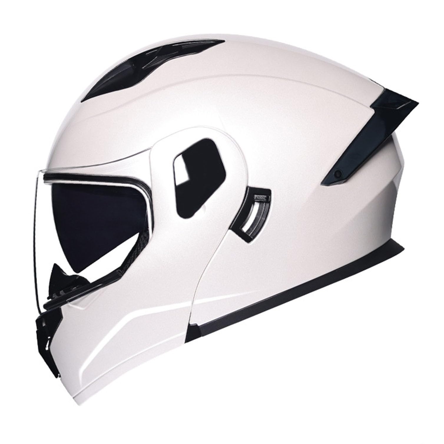 Klapphelm Integralhelm mit Doppelvisier Integriert Motorradhelm Motorradhelm mit Antibeschlagvisier ECEDOT Zertifiziert Motorrad Full Face Helm Klapphelm mit Sonnenblende vorbereitet 9,XL=61-62CM von JunPing