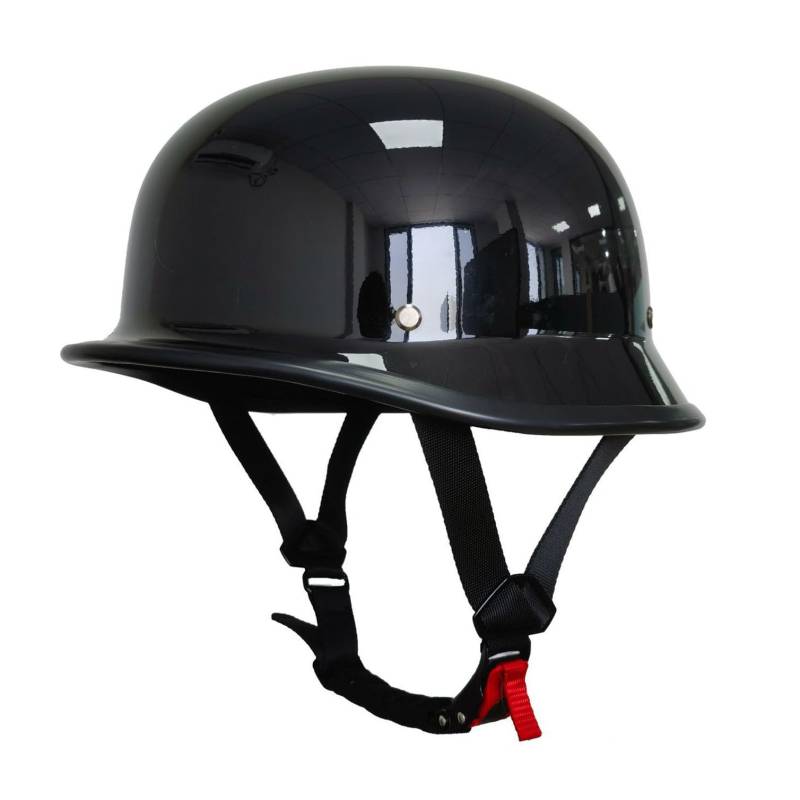 Motorrad Halbschalen Halbhelm Halbschalenhelm Baseballmütze-Helm Baseball Cap Brain-Cap Motorradhelm Mit ECE Cruiser Chopper Scooter Helm Für Bike Cruiser Chopper Moped Scooter 3,4XL(67-68CM) von JunPing