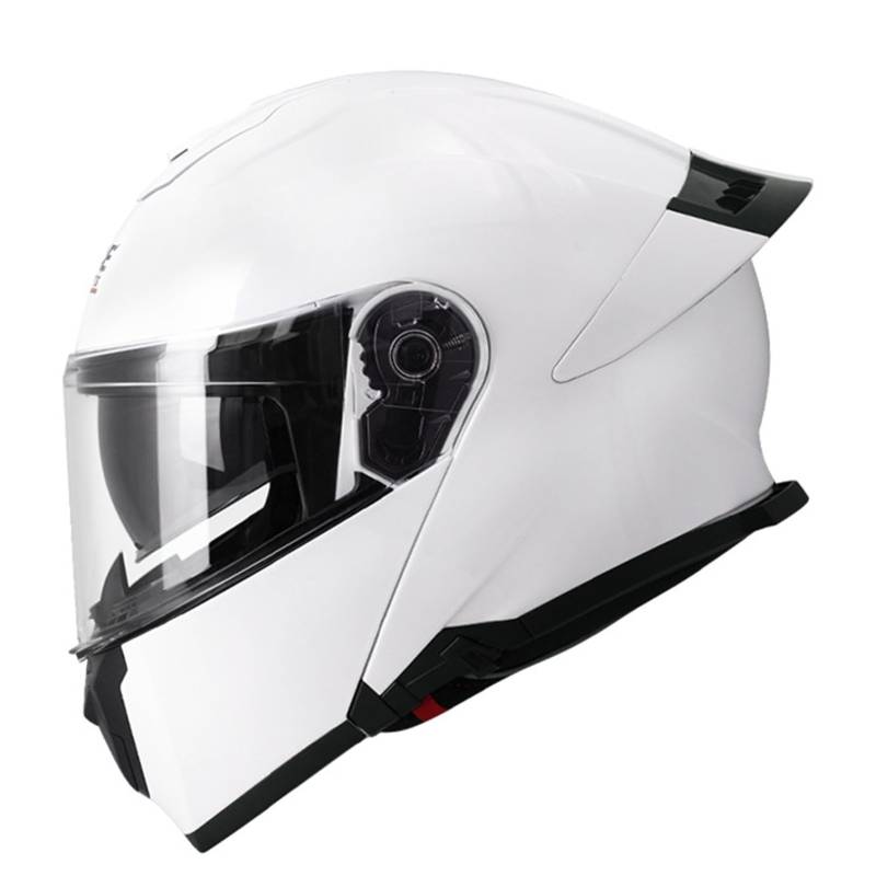 Motorrad Integrierter Motorradhelm Mit Doppelvisier,ECE Zulassung Adults Klapphelm, Motorradhelm Sturzhelm Für Herren Und Damen Unisex Motorradhelm Motocross Helm 5,M=57-58CM von JunPing