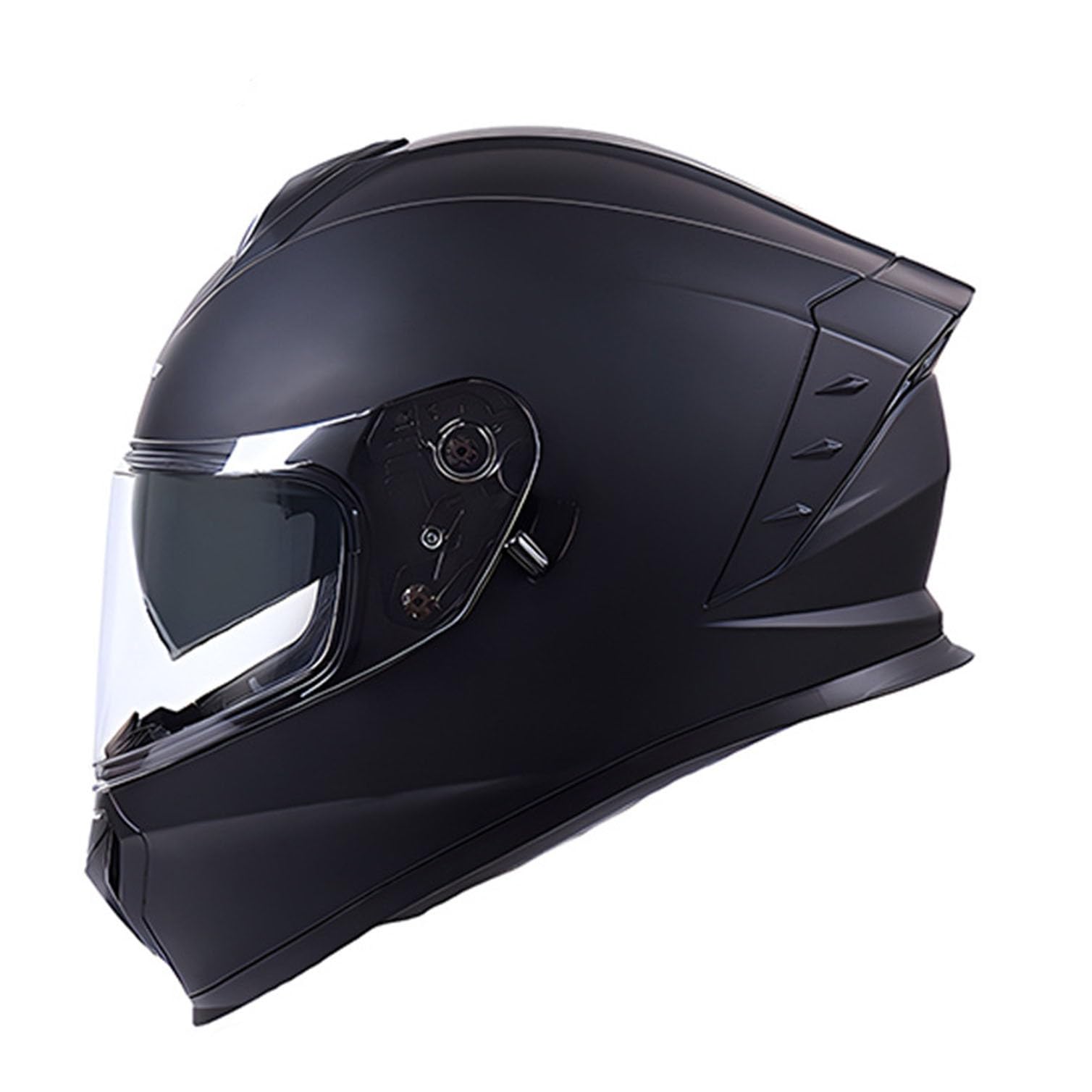 Motorradhelm Integralhelme ECEDOT Genehmigt Motorrad Full Face Helm Rollerhelm Anti-Fog-Doppelspiegel Mopedhelm Sturzhelm für Damen Herren Vollvisierhelm 3,2XL=63-64CM von JunPing