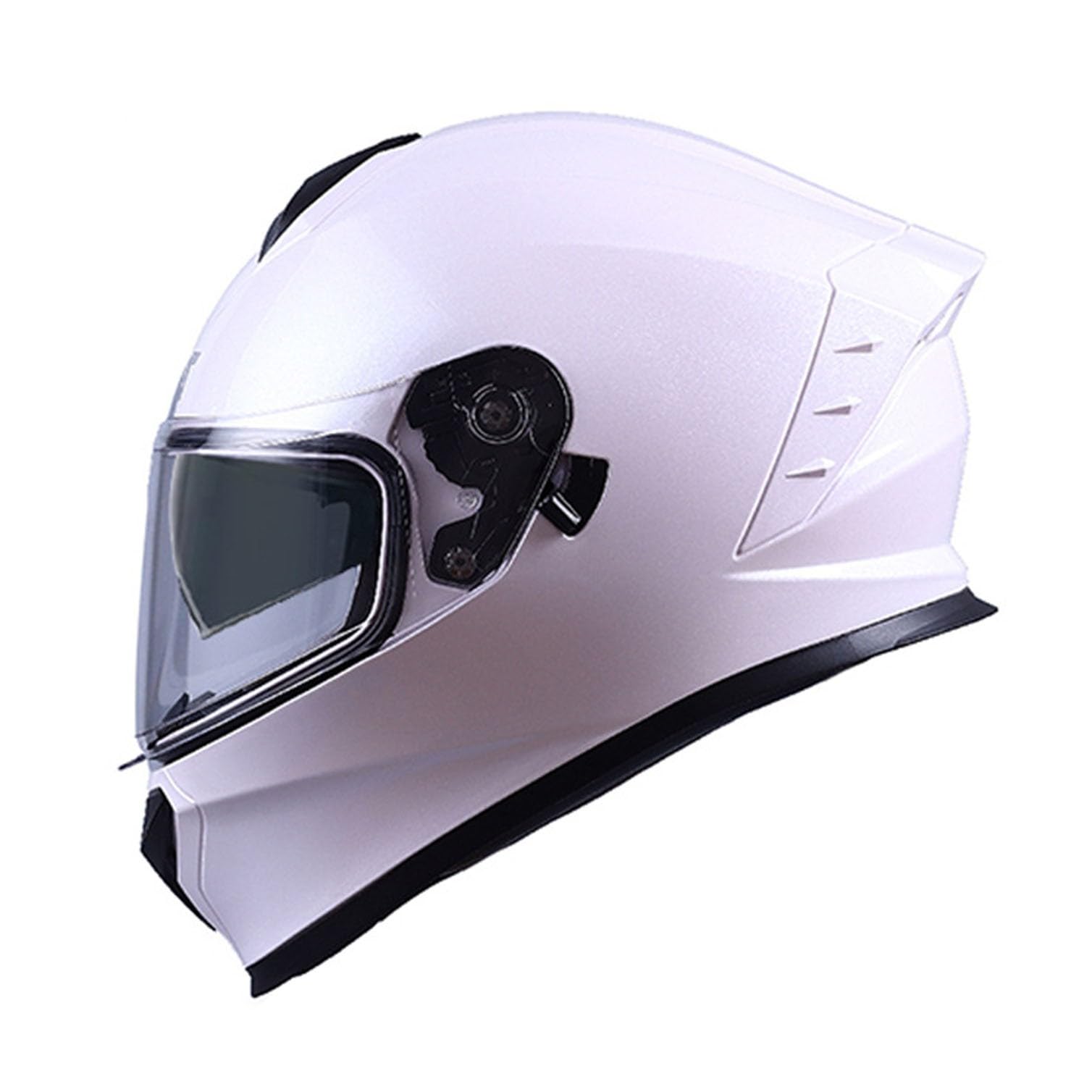 Motorradhelm Integralhelme ECEDOT Genehmigt Motorrad Full Face Helm Rollerhelm Anti-Fog-Doppelspiegel Mopedhelm Sturzhelm für Damen Herren Vollvisierhelm 4,2XL=63-64CM von JunPing