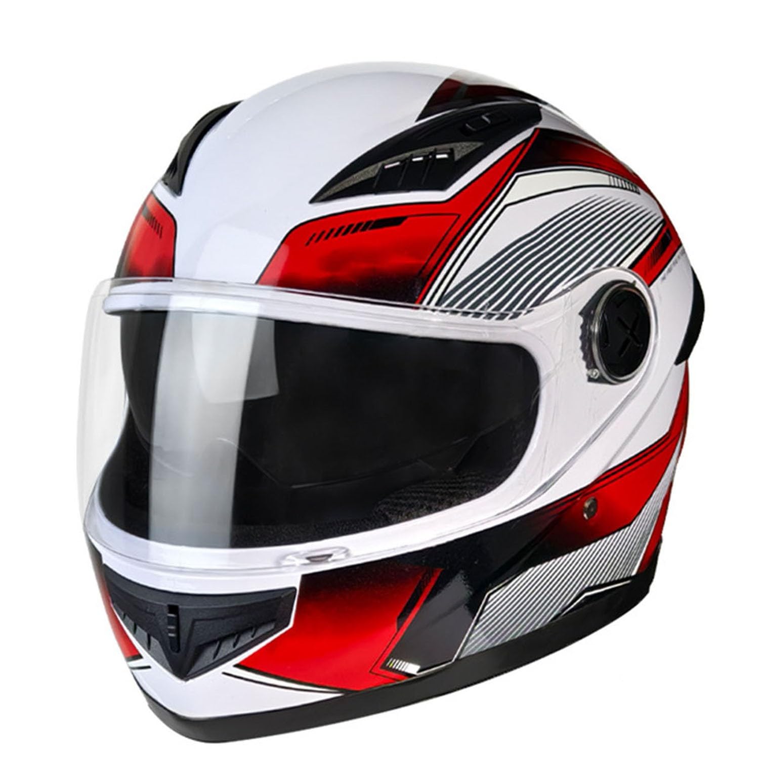 Motorradhelm mit Doppelvisier, Motorrad Herren Damen Modularhelm Klapphelm mit ECE-Zugelassener Integralhelm Fahrradhelm Für Männer Und Frauen 4,54-60cm von JunPing