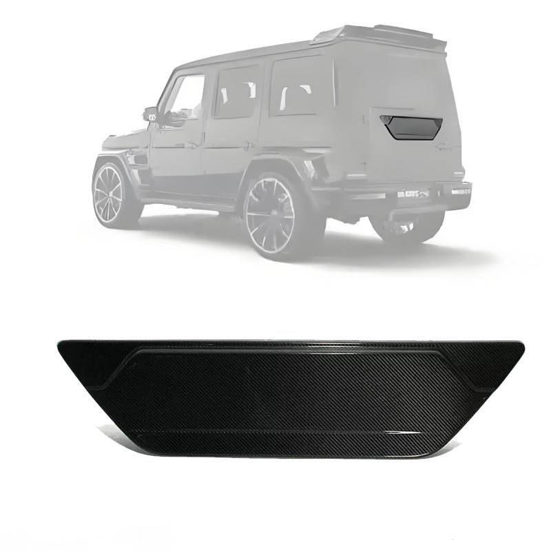 Junberoy G Wagon Kohlefaser Heckklappenabdeckung Platte Hinterrad Abdeckung Platte passend für Mercedes W464 W463A G500 G55 G63 2019–2025 von Junberoy