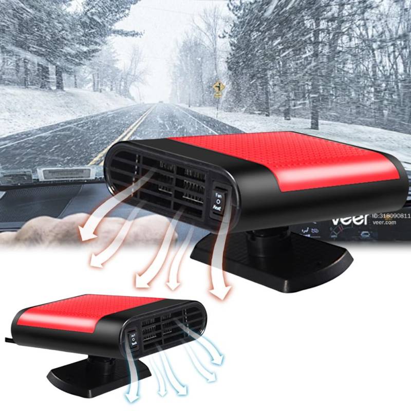 Junerain Auto Heizungs Defroster 12V 2 in 1 tragbare Auto Heizung und Kühlung Auto Ventilator Auto Windschutzscheiben Defroster Demister schnelle Heizung Auto Heizung Defrost Defogger von Junerain