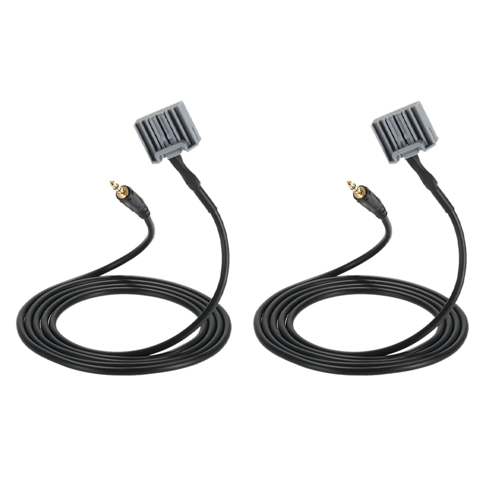 Junguluy 2 x 3,5 mm Audio-Auto-GPS-AUX-Adapterkabel für 2006–2013 Eingangsanschluss von Junguluy