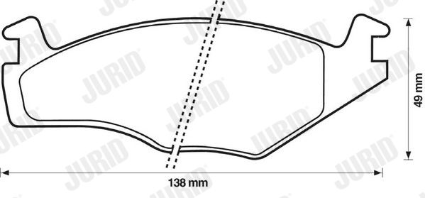 Bremsbelagsatz, Scheibenbremse Vorderachse Jurid 571317J von Jurid