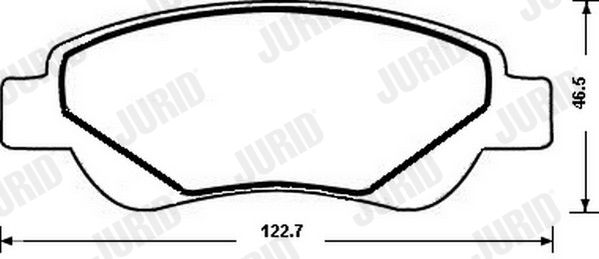 Bremsbelagsatz, Scheibenbremse Vorderachse Jurid 573135JC von Jurid