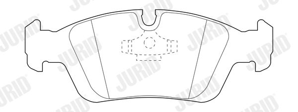 Bremsbelagsatz, Scheibenbremse Vorderachse Jurid 573710J von Jurid