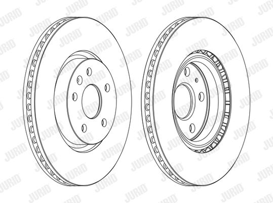 Bremsscheibe Vorderachse Jurid 562464JC-1 von Jurid