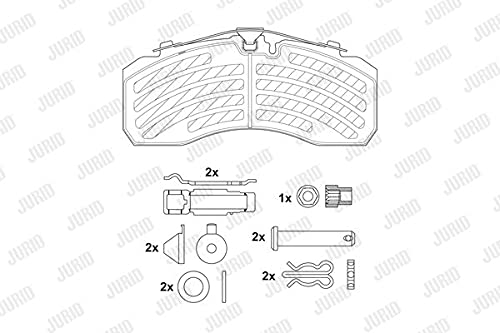 Jurid 2925305390 Bremsbelagsatz, Scheibenbremse von Jurid