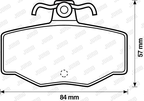 Jurid 571421J Bremsbelagsatz, Scheibenbremse - (4-teilig) von Jurid