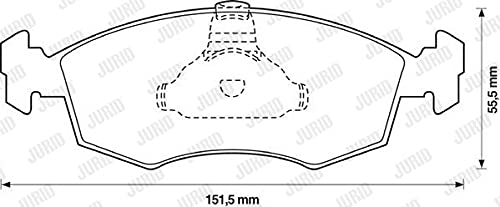 Jurid 571974J Bremsbelagsatz, Scheibenbremse - (4-teilig) von Jurid