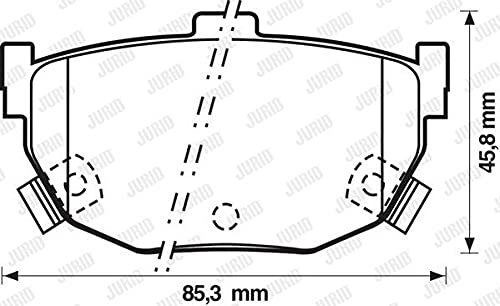 Jurid 572127J Bremsbelagsatz, Scheibenbremse - (4-teilig) von Jurid