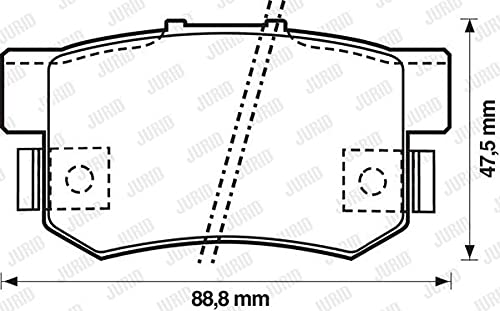 Jurid 572138J Bremsbelagsatz, Scheibenbremse - (4-teilig) von Jurid