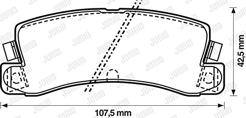 Jurid 572182J Bremsbelagsatz, Scheibenbremse - (4-teilig) von Jurid