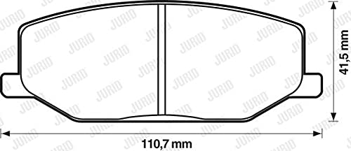 Jurid 572226J Bremsbelagsatz, Scheibenbremse - (4-teilig) von Jurid