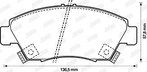 Jurid 572340J Bremsbelagsatz, Scheibenbremse - (4-teilig) von Jurid