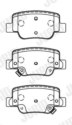 Jurid 572623J Bremsbelagsatz, Scheibenbremse von Jurid