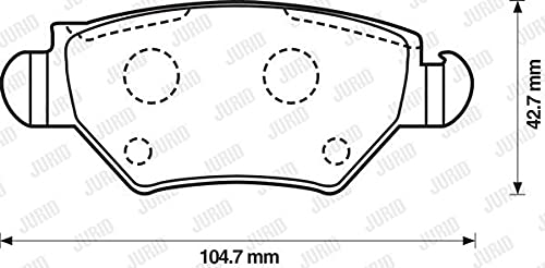 Jurid 573010J Bremsbelagsatz, Scheibenbremse - (4-teilig) von Jurid