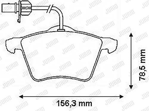 Jurid 573045J Bremsbelagsatz, Scheibenbremse - (4-teilig) von Jurid