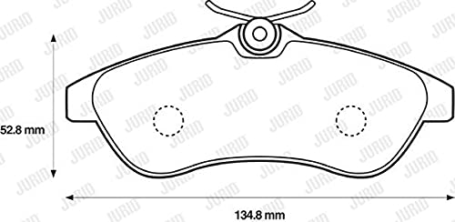 Jurid 573084J Bremsbelagsatz, Scheibenbremse - (4-teilig) von Jurid