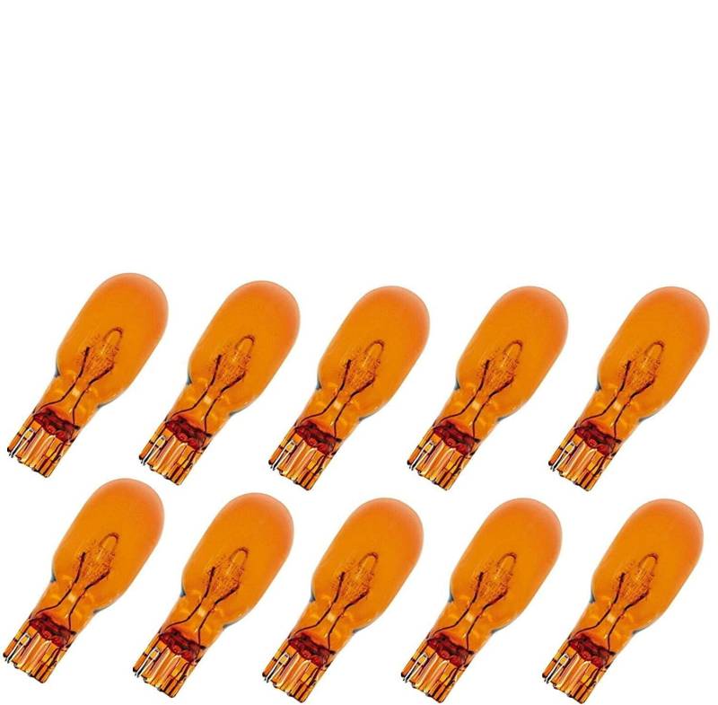 10x Jurmann WY16W 12V Original Orange Halogen Ersatz Birne für Blinker Bremslicht Hecklicht Rückfahrlicht - E-geprüft von Jurmann Trade