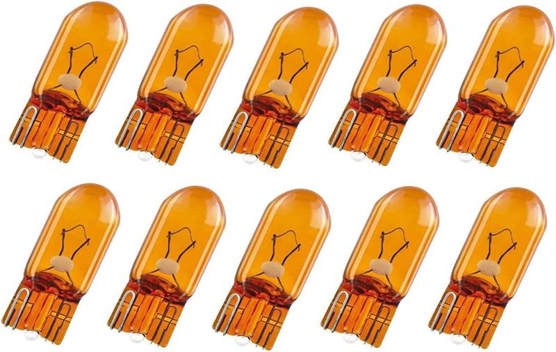 10x Jurmann WY5W 12V Original Orange Halogen Ersatz Birne für Blinker Vorne - Hinten - Seitlich - E-geprüft von Jurmann Trade