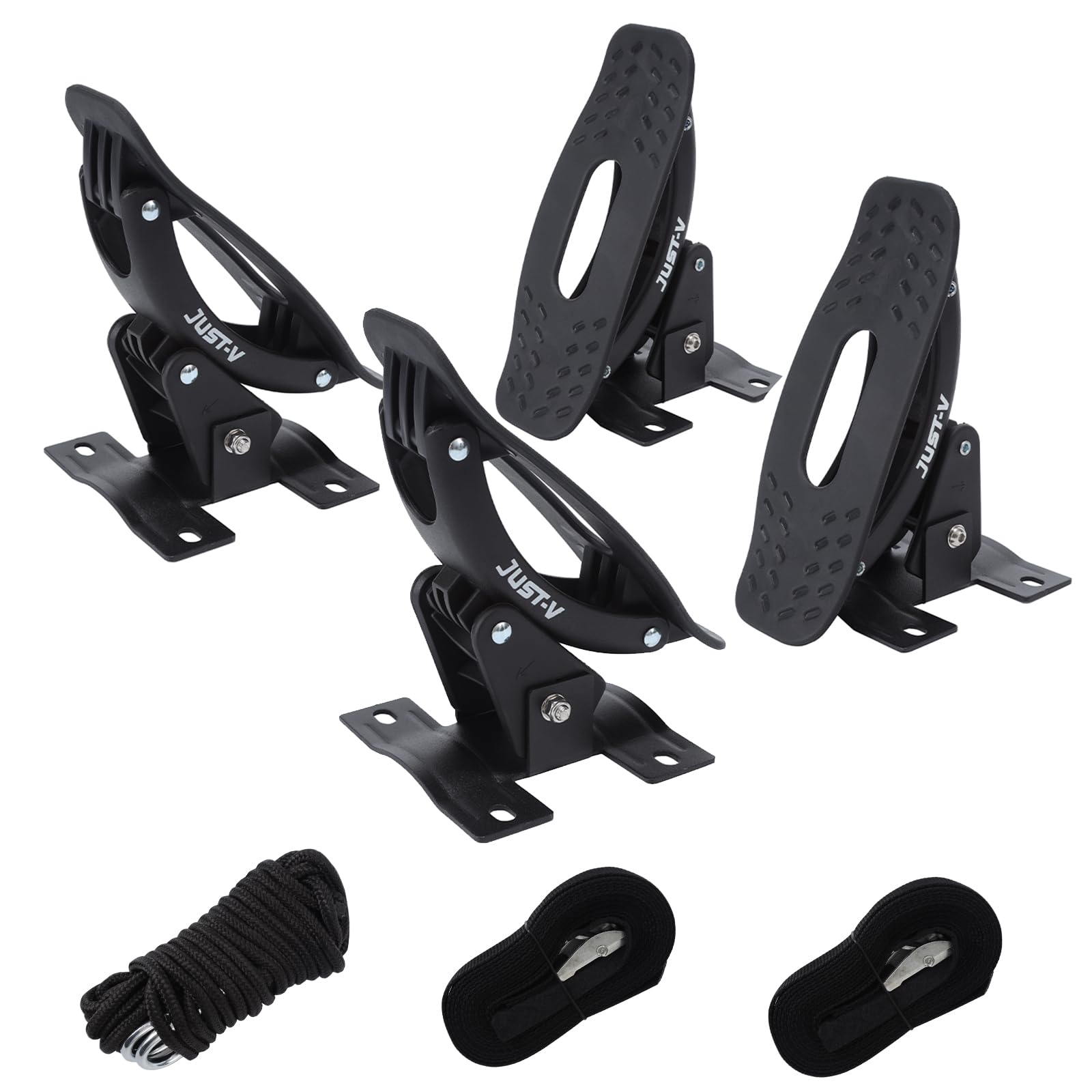 Just-V Kayak Carrier Kayak Holder Car Set of 4 Kayak Roof Rack universal roof Rack can Carry 75 kg, Holder for Kayak and ski Board Including 4 All-Purpose von Just-V