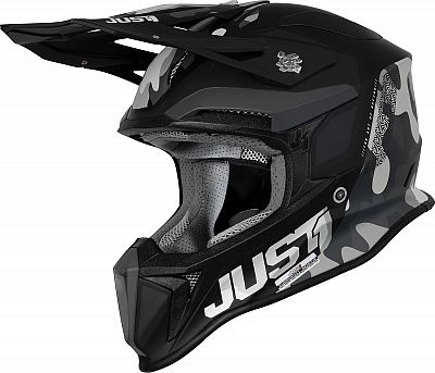 Just1 J18 Pulsar, Motocrosshelm Mips - Matt Grau/Hellgrau/Schwarz - XXL von Just1