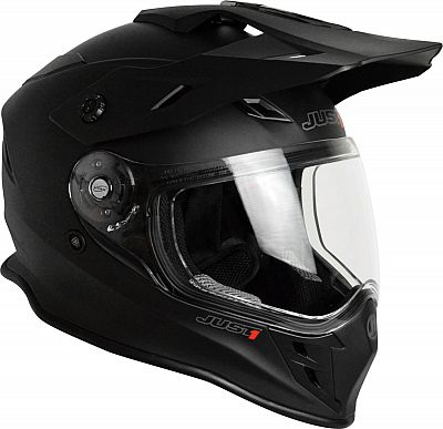 Just1 J34 Adventure Pro Solid, Endurohelm - Matt-Schwarz - L von Just1