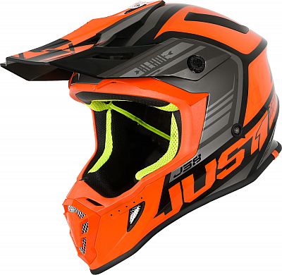 Just1 J38 Blade, Motocrosshelm - Orange/Schwarz - L von Just1