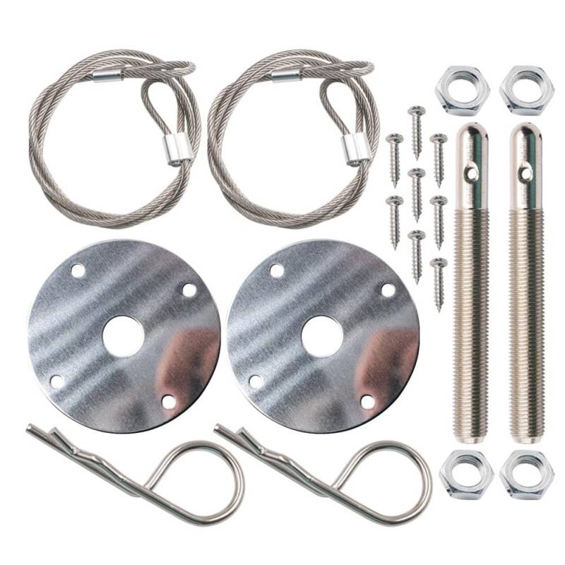 Juuewrryg Motorhaubenstift-Set Fürs Auto, Motorhaubenstift-Plattenverriegelungs-Clip-Set, Universelle Motorhaubenstifte, Motorhaubenverriegelungs-Clip-Sets von Juuewrryg