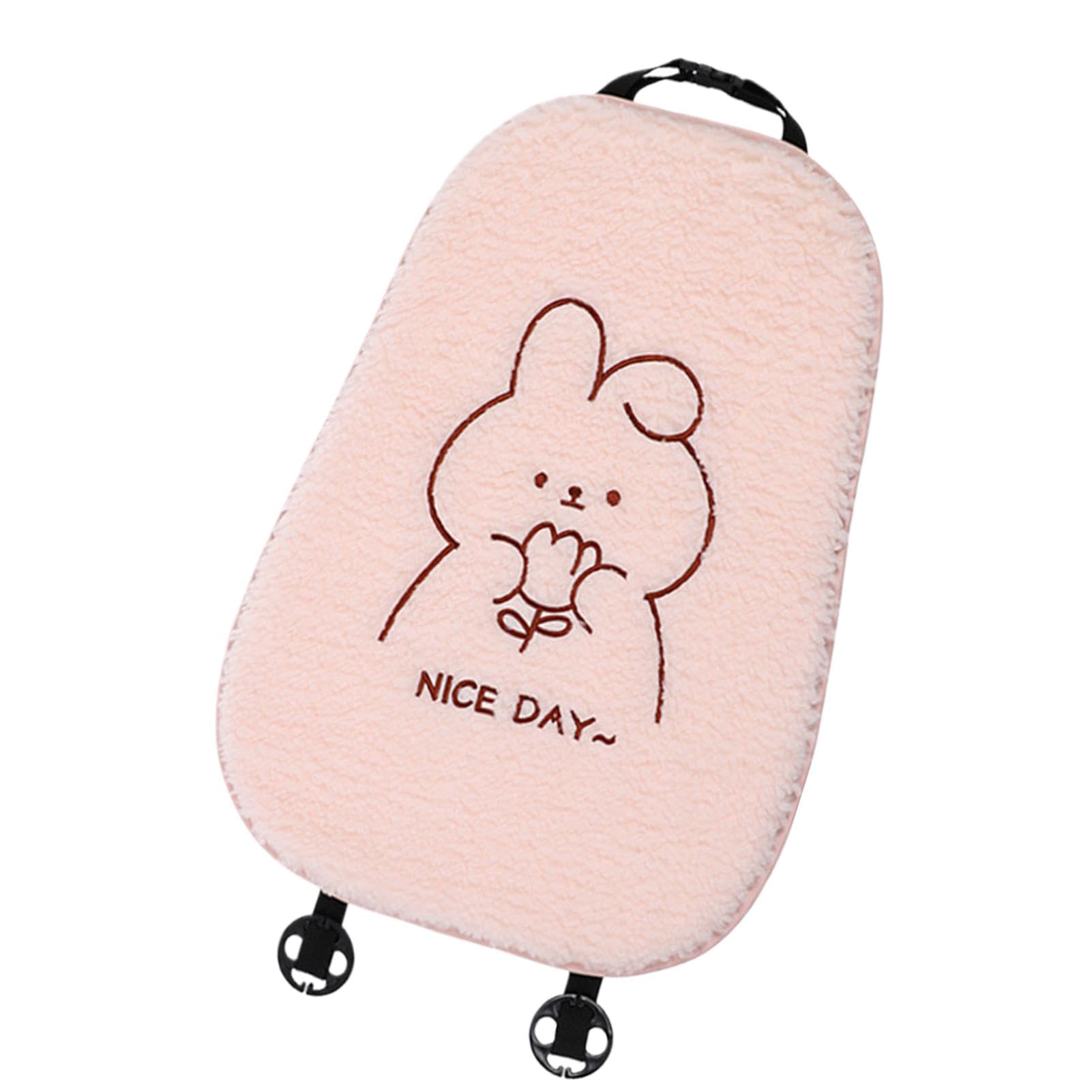 Jvjggag Vehicle Decorative Seat, Cartoon Car Seat Cushion, Bunny Warm Car Seat Covers, Fashionable Car Seat Cushion, Cute Auto Seat Covers for Business Trip, Commuting, Sherpa Sponge von Jvjggag