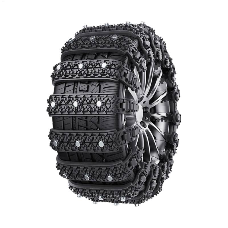 Snow Chains, Tyre Chains, Anti-Skid Car Chains, Reusable Snow Chains, 10x Durable and Anti-Skid Tire Traction Chains Made from Oxford Rubber and Tpu, Perfect for Winter Driving on Snow and Ice von Jvjggag