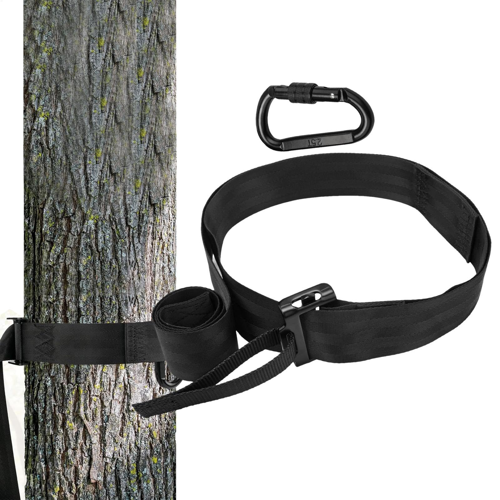 Tree Stand Harness Strap, Outdoors Safety Harness, Stitched Nylon Tree Strap, Fall Protection Tree Strap, Tree Stand Hunting Accessories, Climbing Safety Strap, Adjustable Tree Stand Strap von Jvjggag