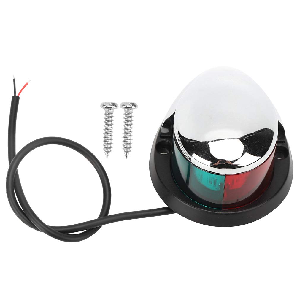 Jwthee Yacht-Navigationslicht, Bootsnavigationslichter, LED-Buglicht, Navigationslichter für Boote, LED rot und grün, tragbares Yacht-Navigationslicht, rot-grüne Signallampe, 12 V, von Jwthee